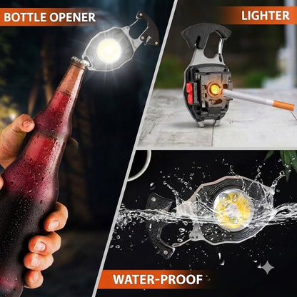 💡 8-in-1 Multifunctional Keychain Flashlight 🔦