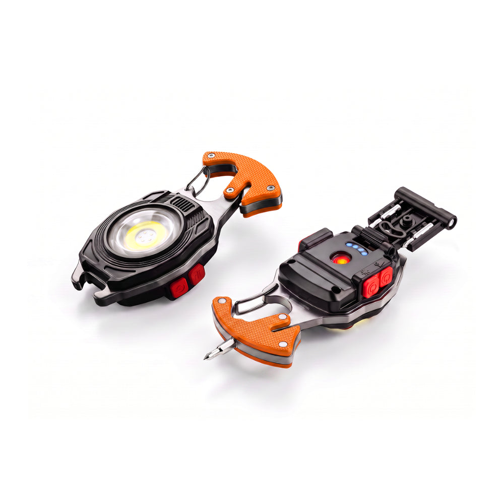 💡 8-in-1 Multifunctional Keychain Flashlight 🔦