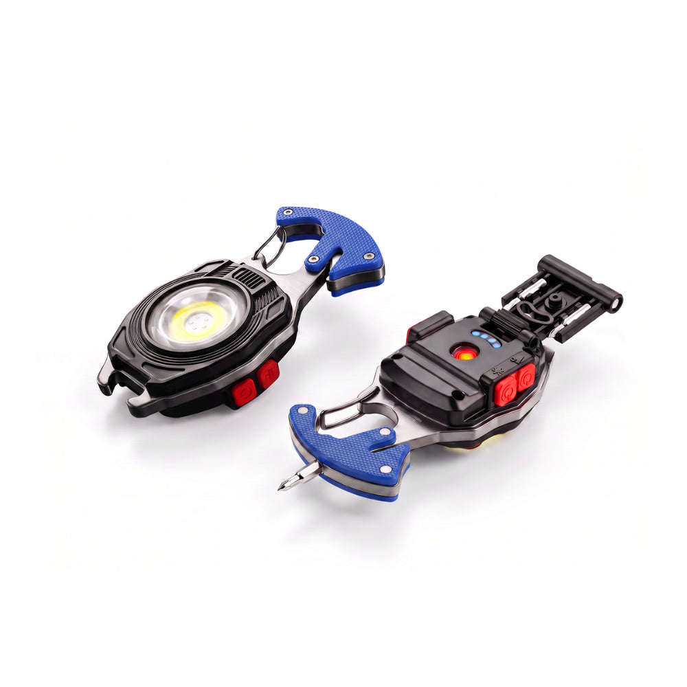 💡 8-in-1 Multifunctional Keychain Flashlight 🔦