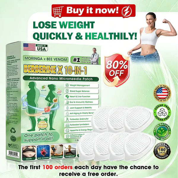 🧑‍⚕️🩺 Moringa · Berberine × 𝟏𝟎-𝐢𝐧-𝟏 𝐀𝐝𝐯𝐚𝐧𝐜𝐞𝐝 𝐍𝐚𝐧𝐨 𝐌𝐢𝐜𝐫𝐨𝐧𝐞𝐞𝐝𝐥𝐞 𝐏𝐚𝐭𝐜𝐡 — 𝐎𝐧𝐜𝐞 𝐃𝐚𝐢𝐥𝐲, 𝐕𝐢𝐬𝐢𝐛𝐥𝐞 𝐑𝐞𝐬𝐮𝐥𝐭𝐬 𝐢𝐧 𝟕 𝐃𝐚𝐲𝐬