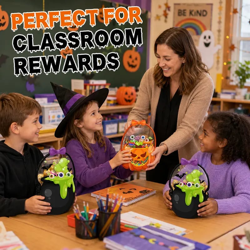 ✨ Halloween Plastic Goodie Bags🎃