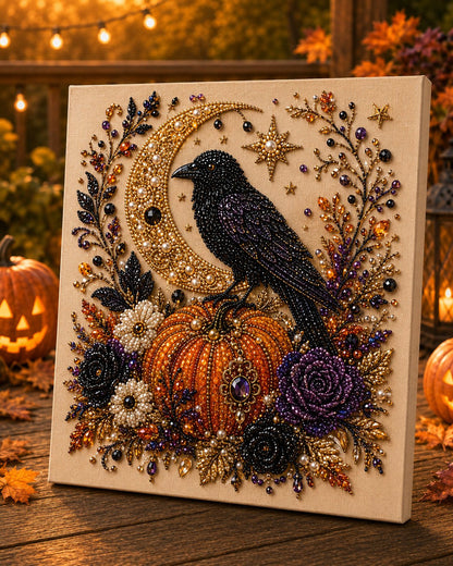 🔥👻 Halloween Pearl Art DIY Kit – Turn Tiny Pearls into Spooky-Cute Magic
