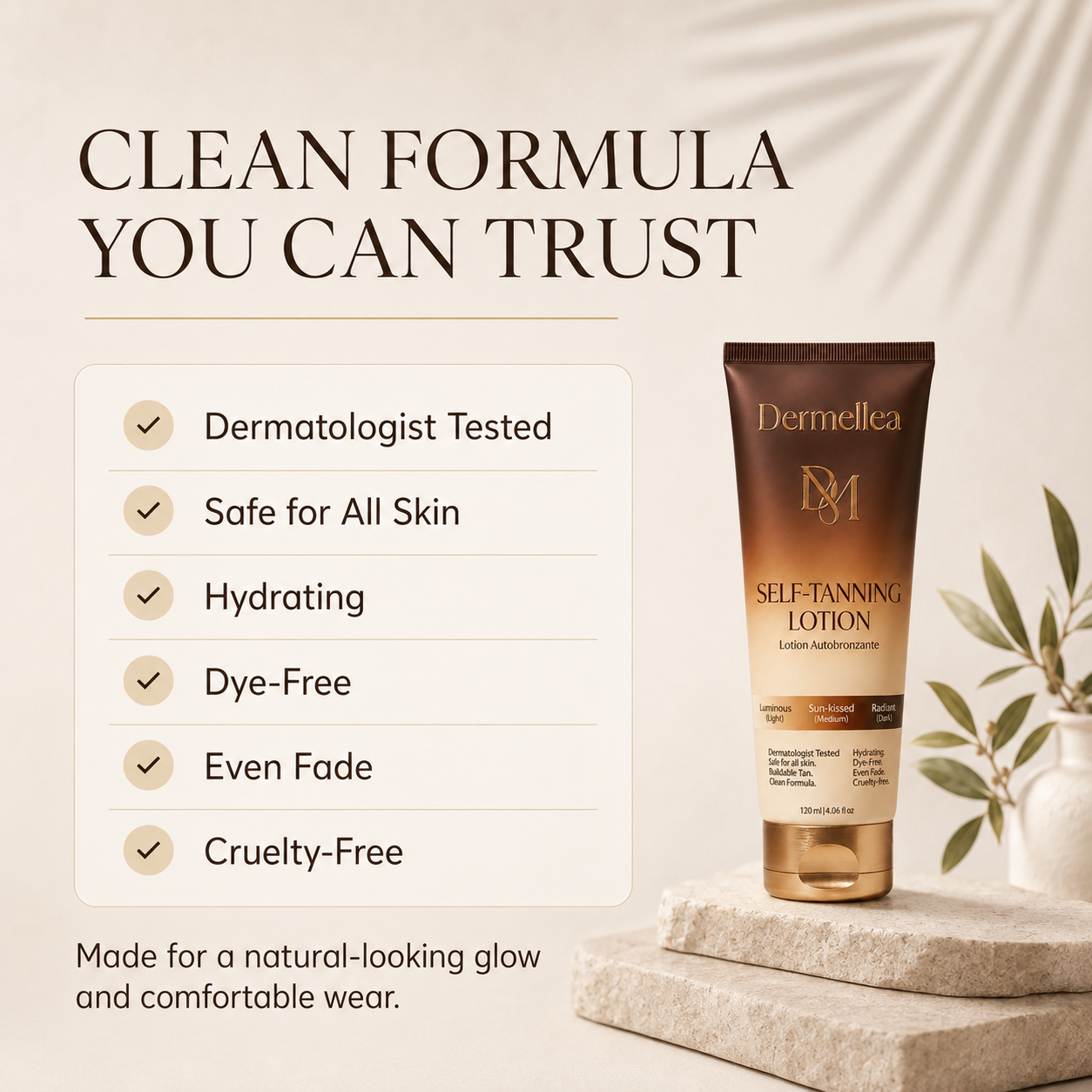 Last Day Buy 1 Get 1 Free Dermellea Self Tanner Body Lotion