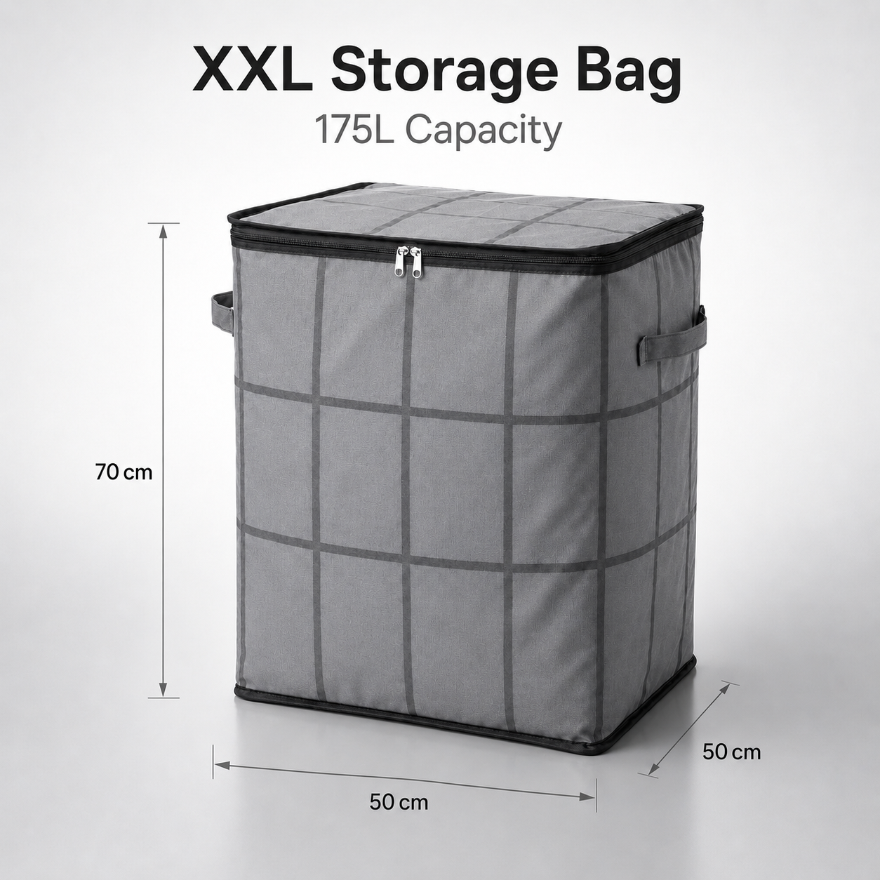 🗃️XXL Foldable Storage Bag with Reinforced Handles