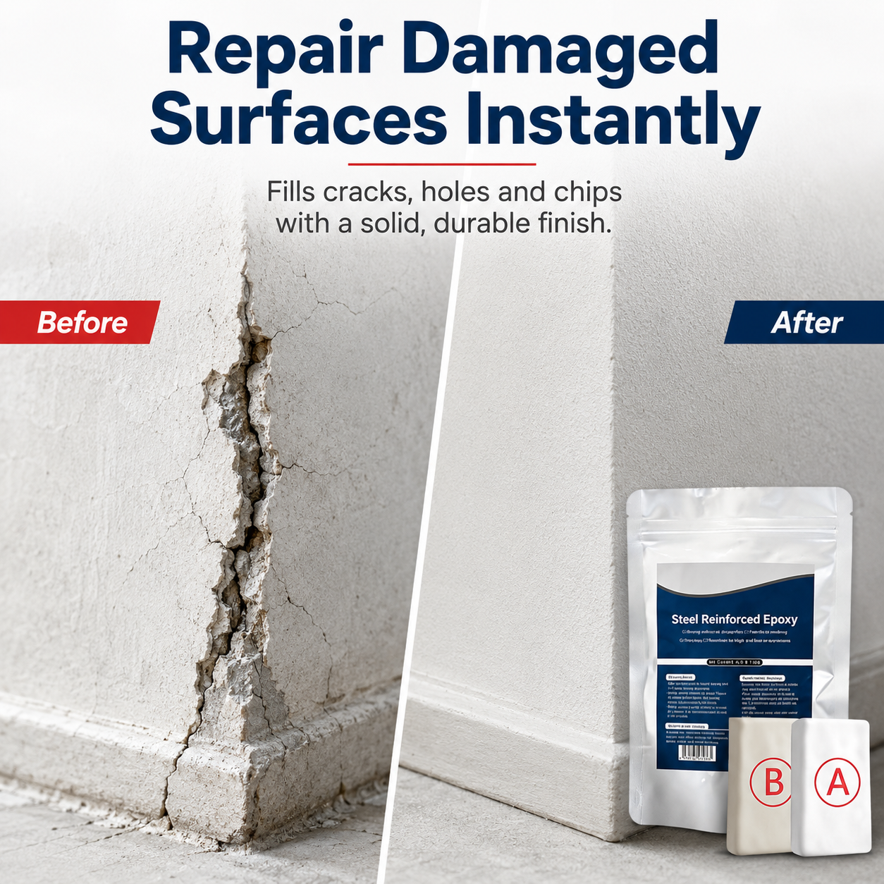 💥SAVE 69% NOW🏠Steel Reinforced Epoxy Repair Putty — Universal Glue for Metal, Wood, Plastic