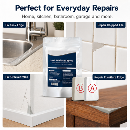 💥SAVE 69% NOW🏠Steel Reinforced Epoxy Repair Putty — Universal Glue for Metal, Wood, Plastic