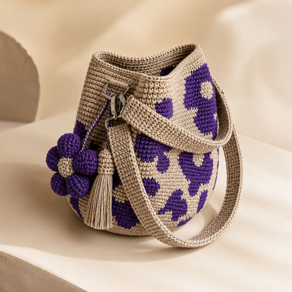 🌼Handwoven Flower Bucket Bag 👜