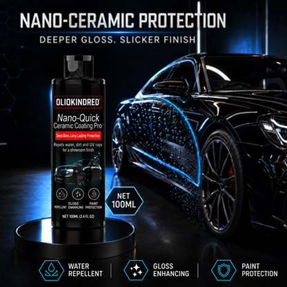 Oliokindred™ Nano Ceramic Coating Pro Deep Gloss, Water Beading & Easy Cleaning Without Expensive Detailing