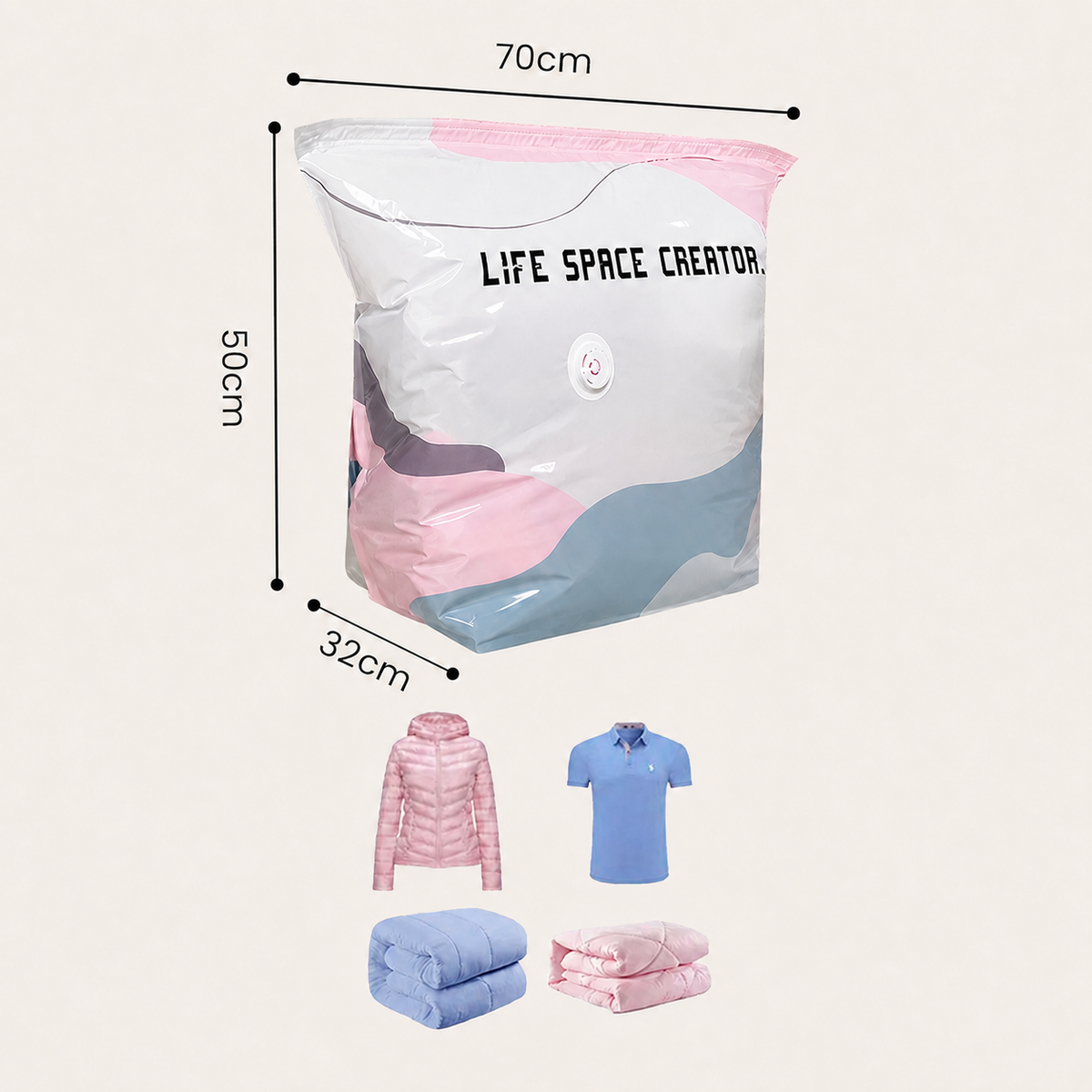 🧳💨 50% OFF! No‑Pump Vacuum Storage Bags – Press & seal, no pump needed. Saves 80% space, keeps clothes dry & dust‑free. Perfect for bulky bedding & off‑season gear. 🛏️🗄️