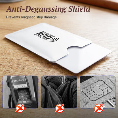 ✅8 Pack RFID Blocking Anti Theft Card Sleeves