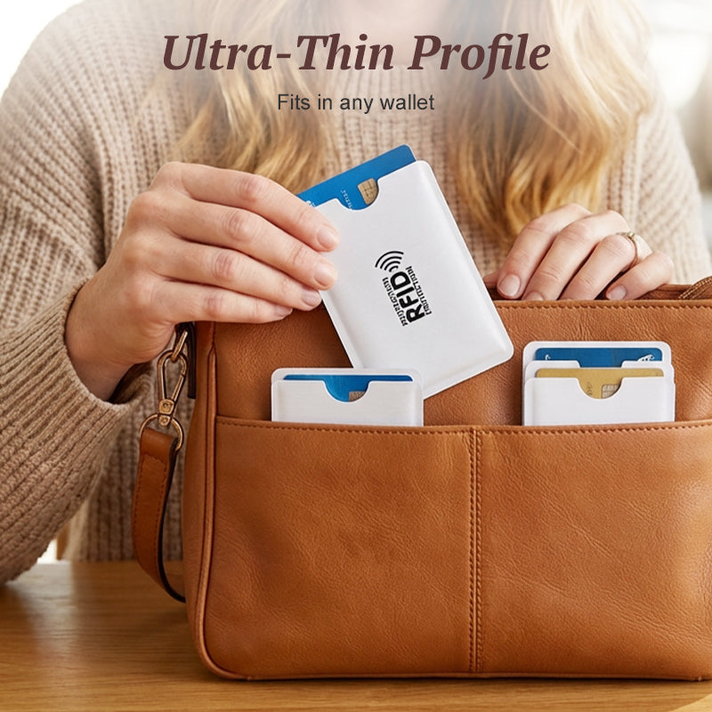 ✅8 Pack RFID Blocking Anti Theft Card Sleeves