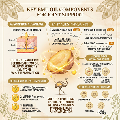 OLIOKINDRED™ Advanced Arthritis Relief Gel — AAOS-Approved Turmeric & Emu Oil for Joint & Muscle Comfort