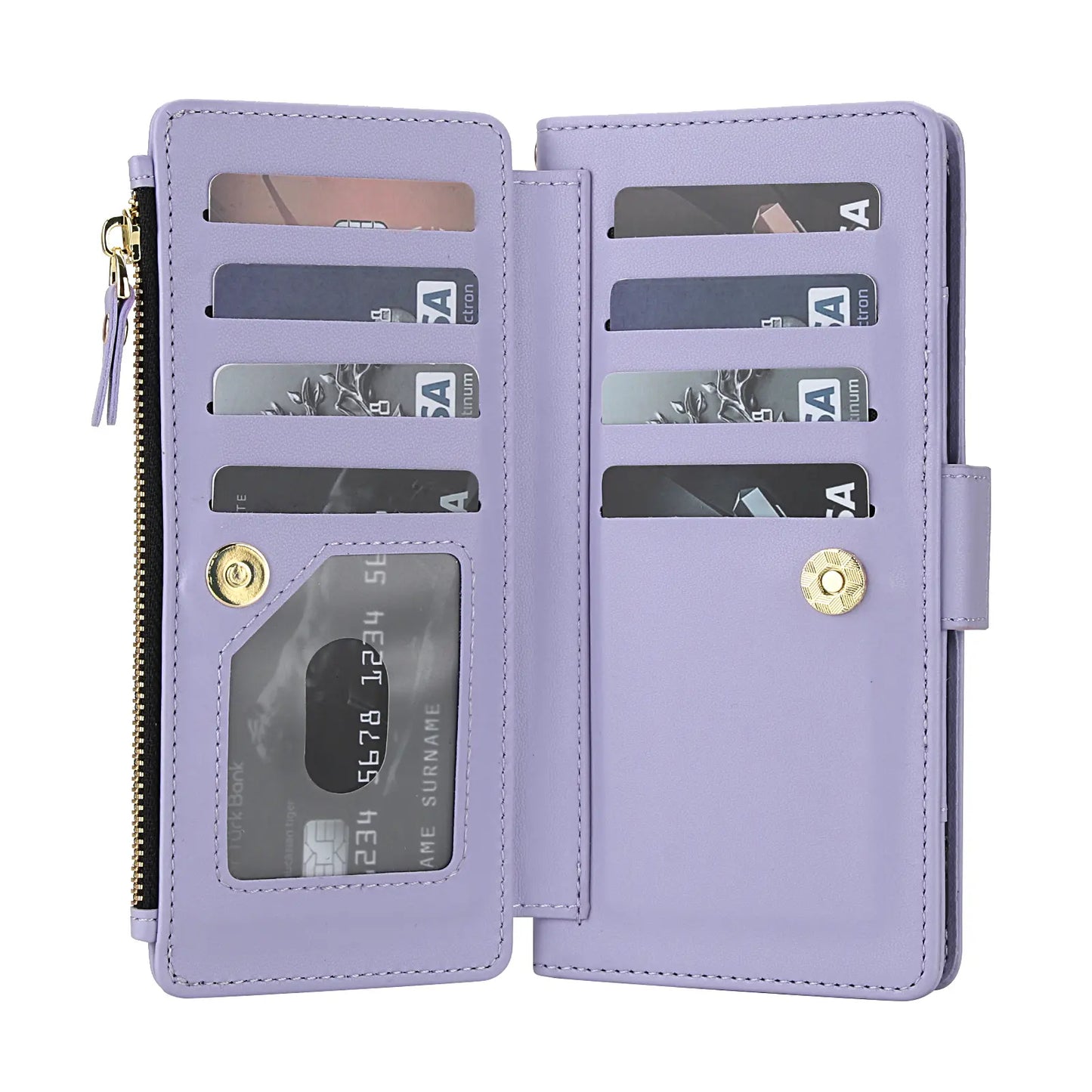 HISTORYOO 9-Card Wallet Case for Samsung Galaxy