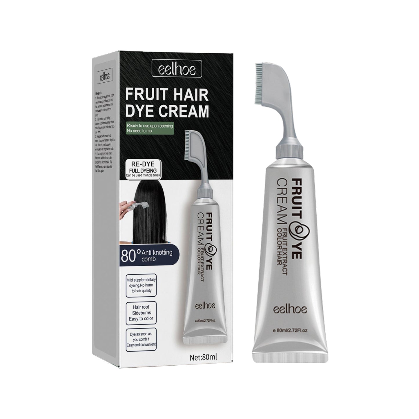 ✨Hair Dye Comb for Fast Root Touch-Ups. Plant-Based. Scalp-Friendly-HG