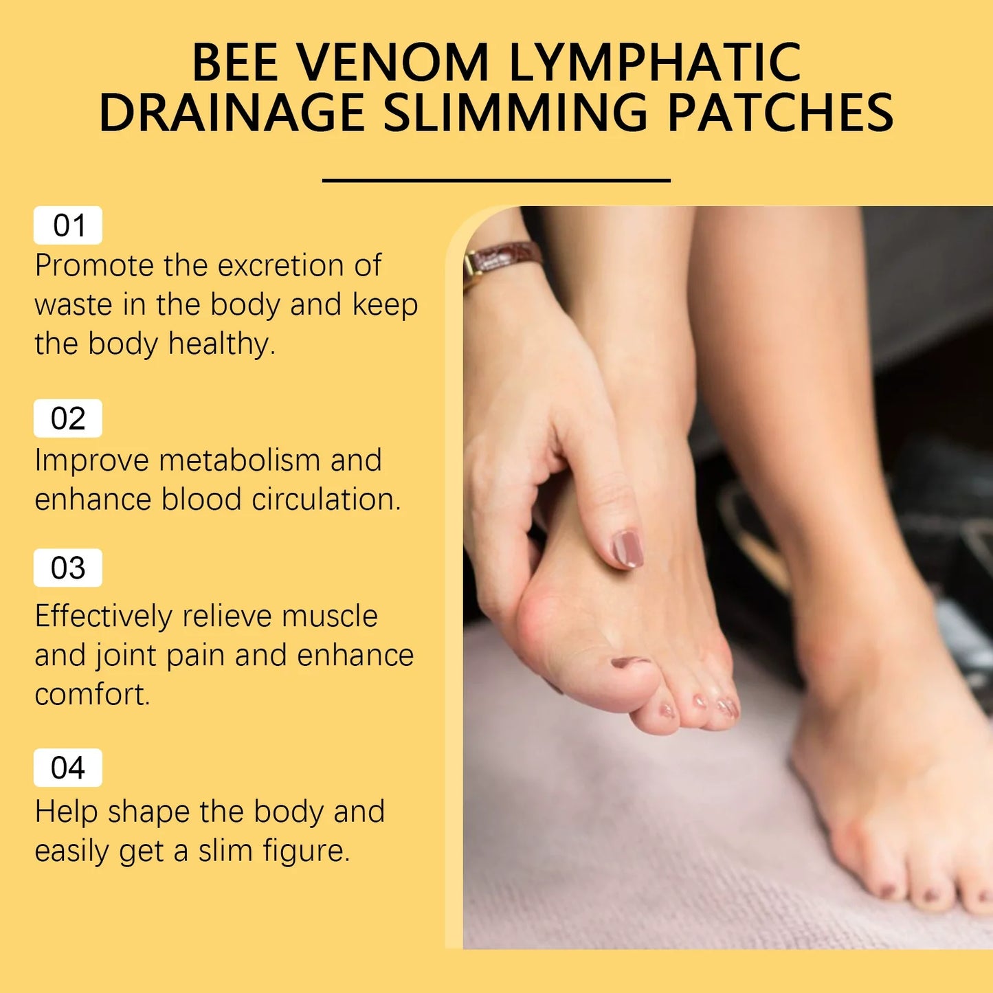 New 2026 Upgrade: 🌿Oliokindred™ Bee Poison Foot Patches (Set of 10)