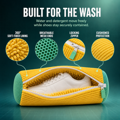 👟Microfiber Shoe Washing Machine Bag for Sneakers