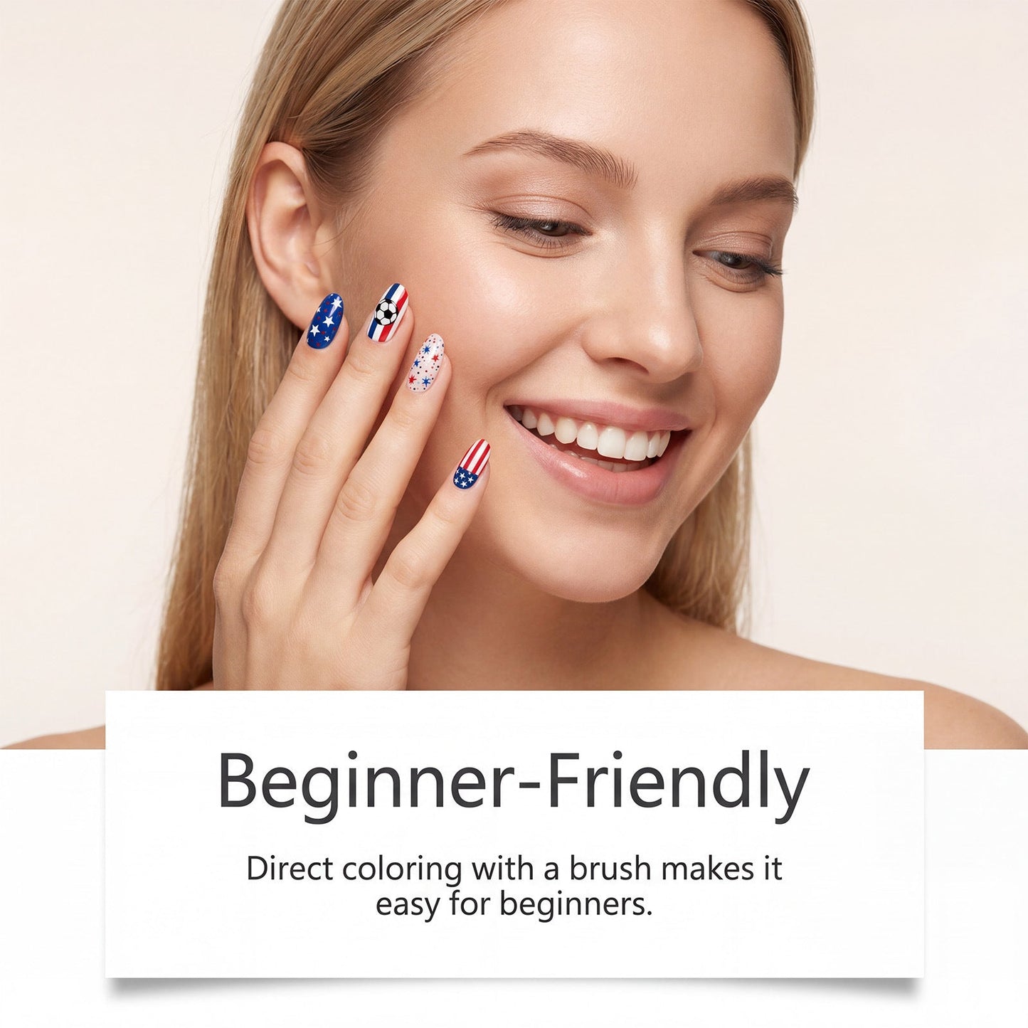 OLIOKINDRED™12-color fan-themed nail art brushes