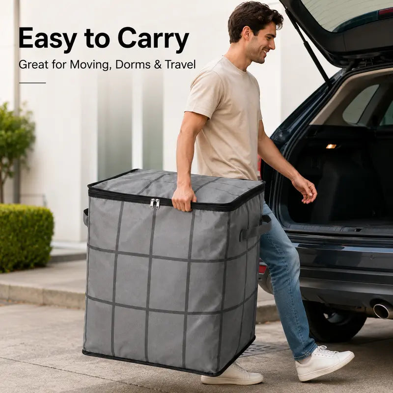 🏷️ Save Up to 70%-XXL Foldable Storage Bag with Reinforced Handles