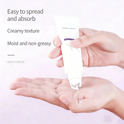 Roller Massage Neck Cream 🧴 Collagen & Hyaluronic Acid | Firms Neck, Reduces Wrinkles & Double Chin