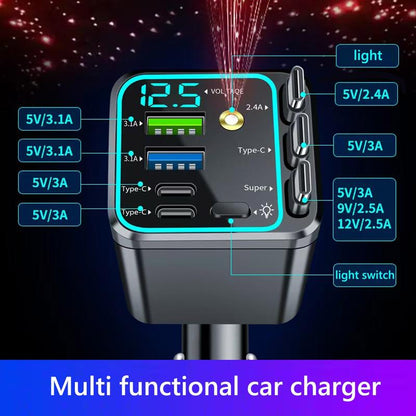 🔌7-in-1 Retractable Car Charger