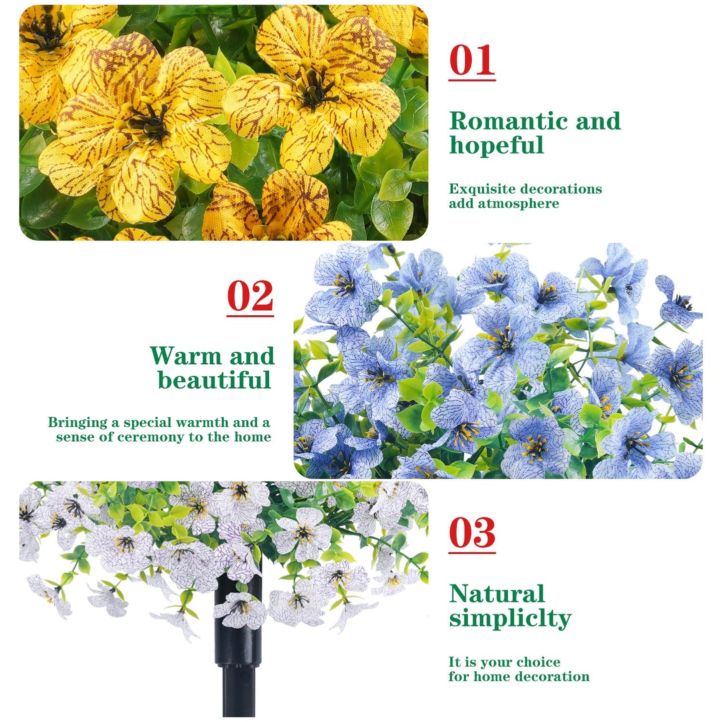 💐Last Day 60% OFF🔥UV Resistant & Waterproof Artificial Flower Decor