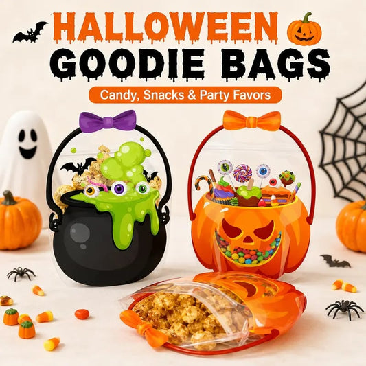 ✨ Halloween Plastic Goodie Bags🎃