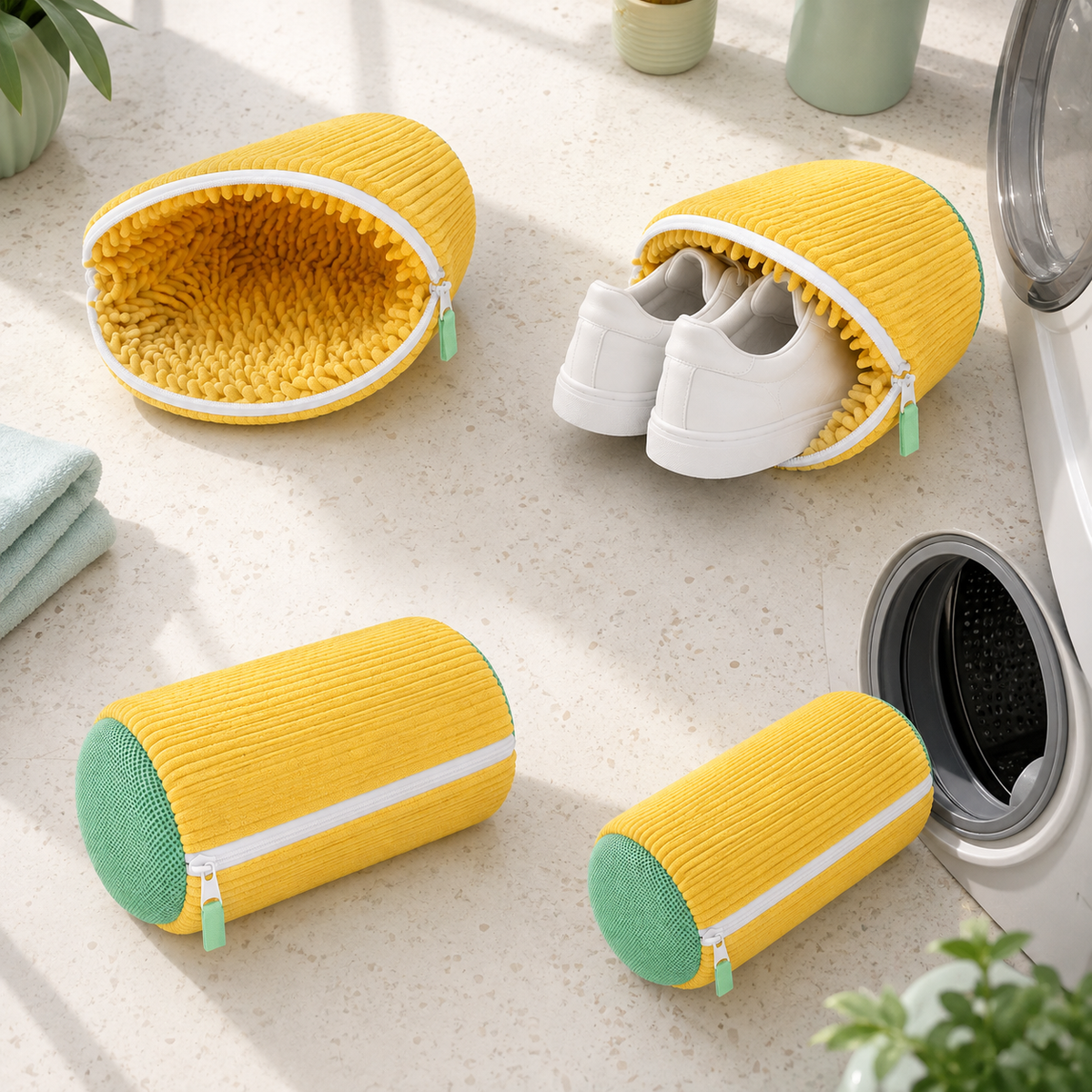 👟Microfiber Shoe Washing Machine Bag for Sneakers