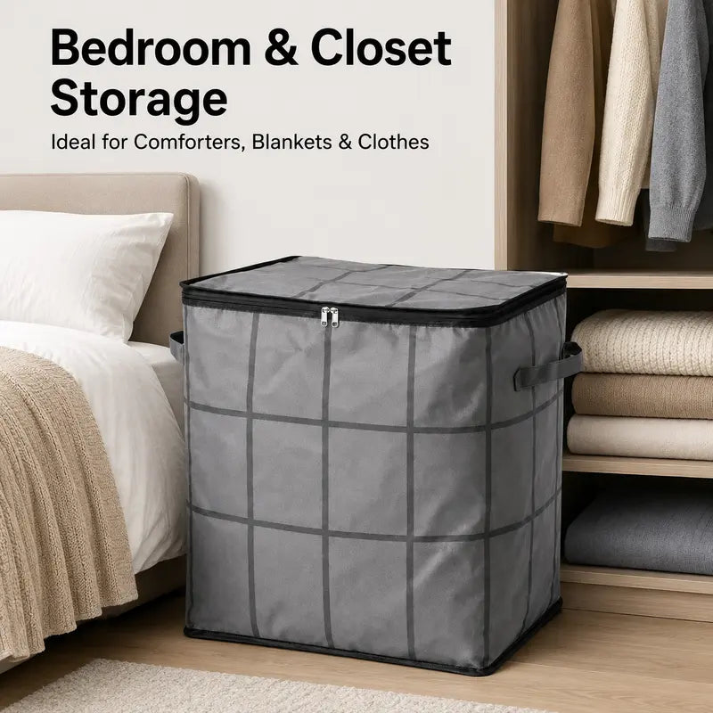 🗃️XXL Foldable Storage Bag with Reinforced Handles