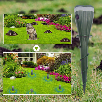 This season's sales offer a 50% discount 🌸Solar-powered waterproof spiral rodent repellent device