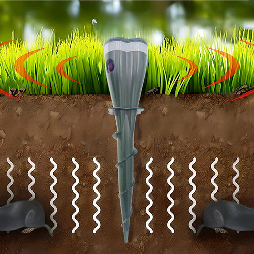 This season's sales offer a 50% discount 🌸Solar-powered waterproof spiral rodent repellent device