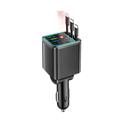 🔌7-in-1 Retractable Car Charger